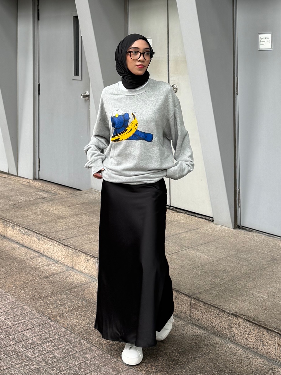 Check styling ideas for Light Souffle Yarn V Neck Short Cardigan Satin Skirt UNIQLO SG