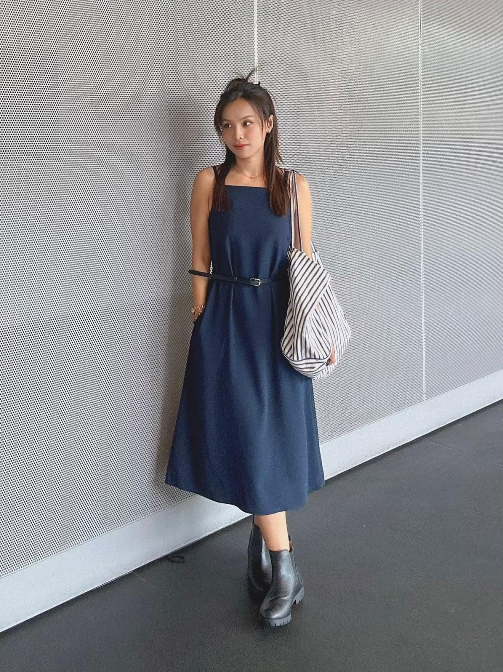 Check styling ideas for「Drape Camisole Dress」| UNIQLO PH