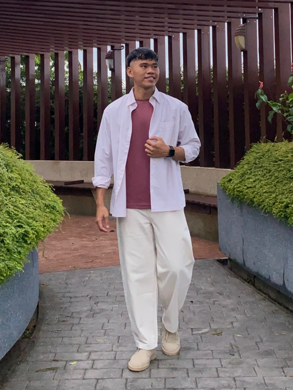WIDE TAPERED JEANS(MEN'S) OUTFIT IDEAS | UNIQLO SG