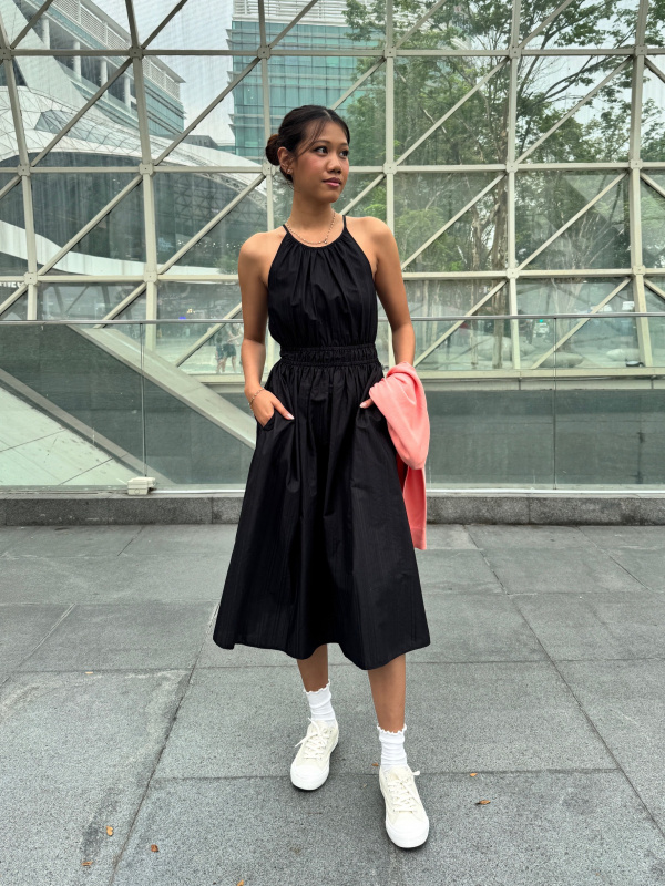 WOMEN'S HALTER NECK DRESS SLEEVELESS | UNIQLO SG