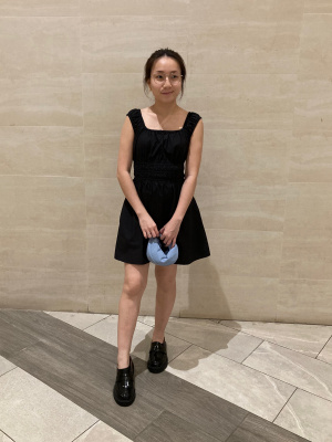 uniqlo cotton gathered mini dress Cotton Gathered Mini Dress Uniqlo