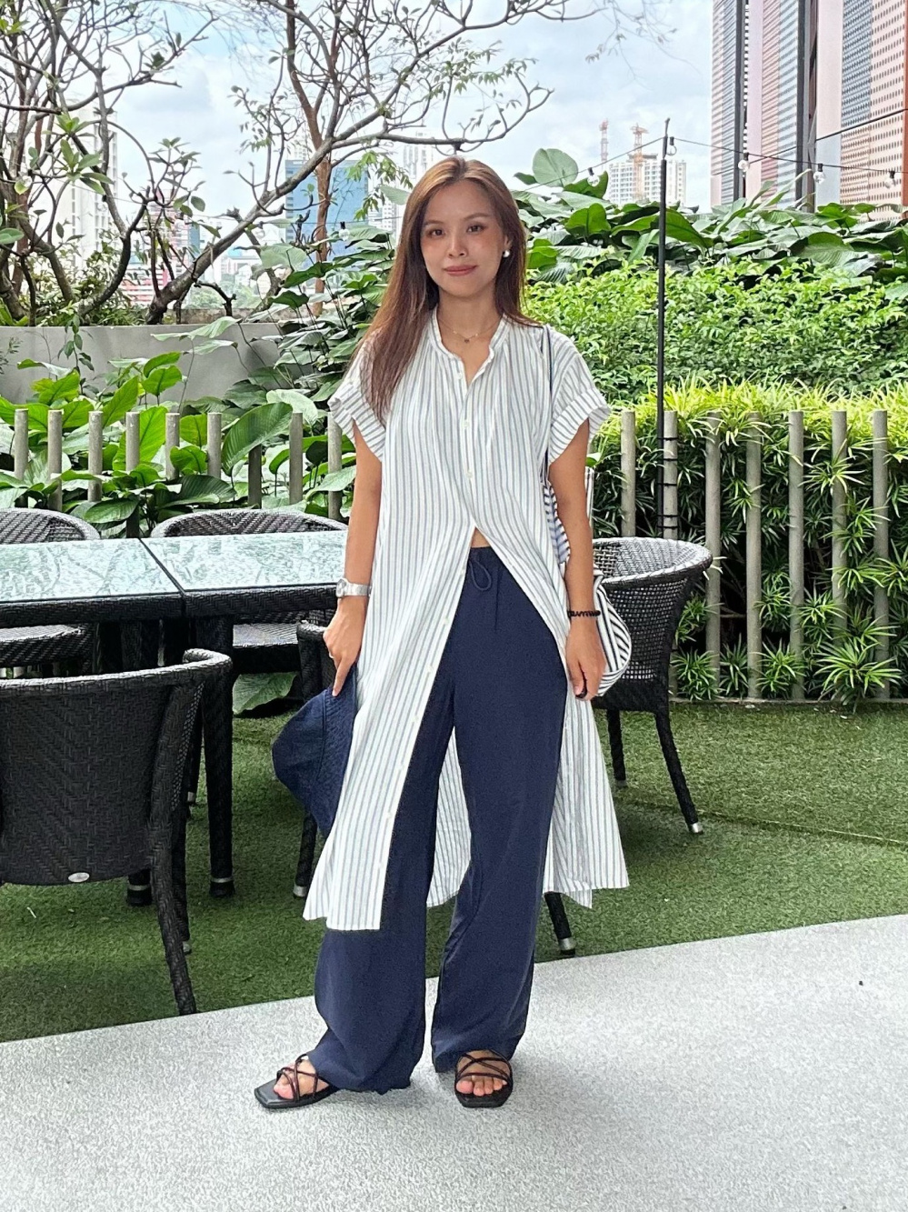uniqlo linen blend relaxed dress LINEN BLEND RELAXED DRESS | SHORT SLEEVE(WOMEN'S) OUTFIT IDEAS