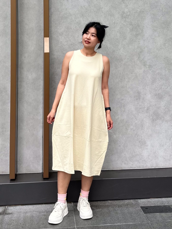 jersey balloon dress Check styling ideas for「Jersey Dress」｜UNIQLO VN META TOE SHAPES OK