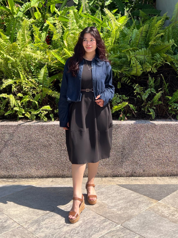 Check styling ideas forJersey Balloon Dress Sleeveless| UNIQLO SG