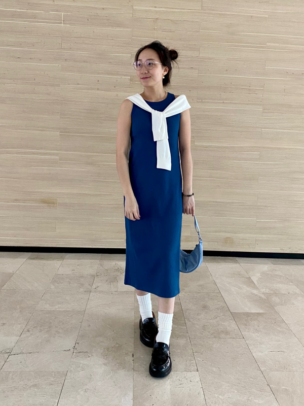 WOMEN'S RIBBED BRA SLEEVELESS DRESS | UNIQLO PH