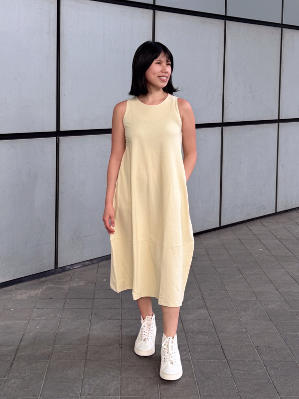 Check styling ideas forJersey Balloon Dress| UNIQLO VN