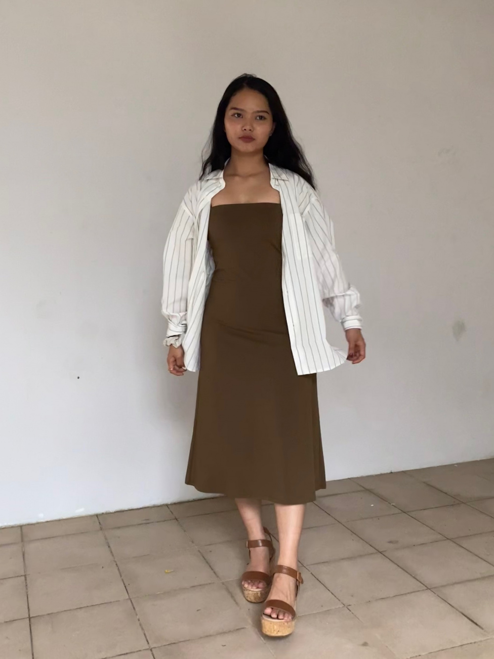 Check styling ideas forAIRism Cotton Tube Bra Dress| UNIQLO SG