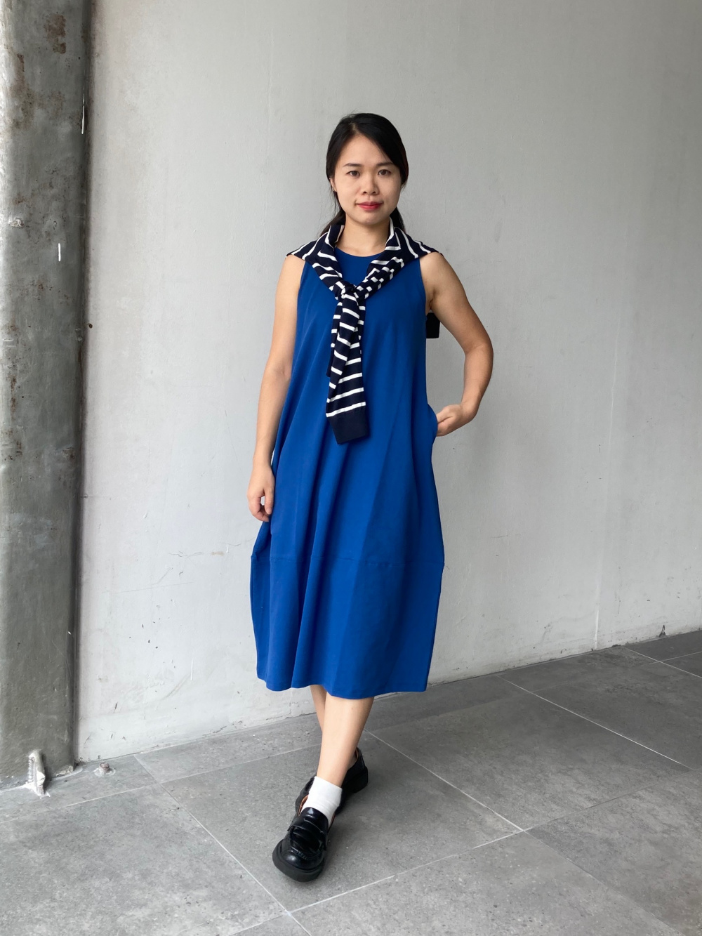 Check styling ideas forJersey Balloon Dress Sleeveless| UNIQLO SG