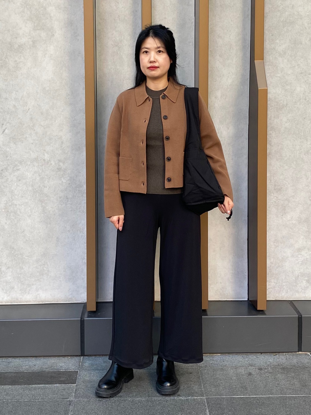 Check styling ideas for「Milano Ribbed Knitted Jacket
