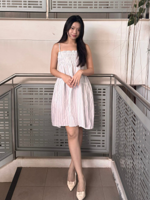 Women's Linen Blend Camisole Dress | Striped | UNIQLO US