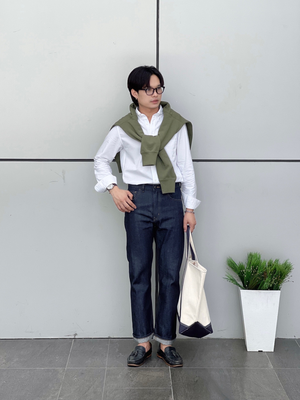 Uniqlo selvedge regular hot sale fit