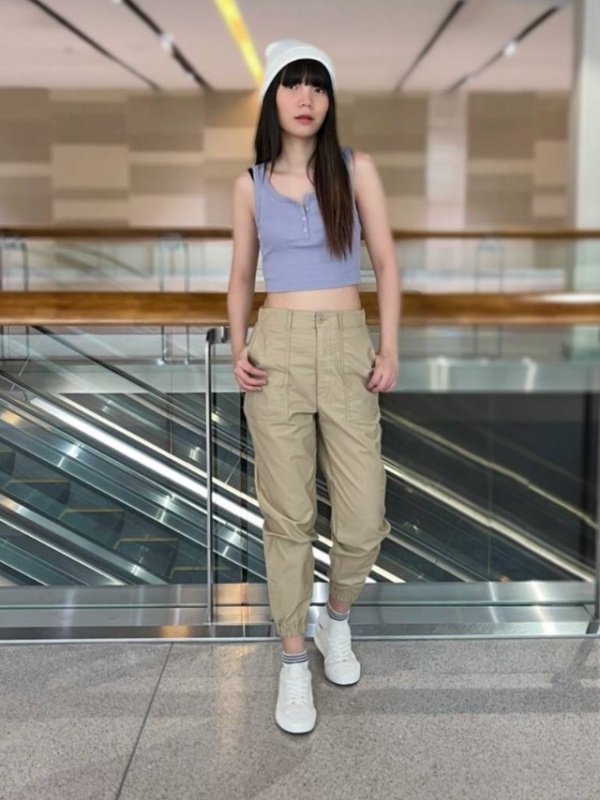 WOMEN'S COTTON BLEND JOGGER PANTS