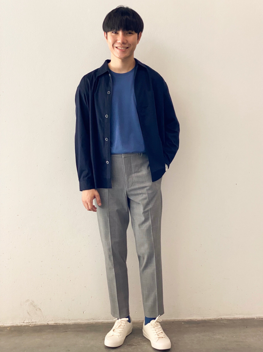 Check styling ideas for「Smart Ankle Pants 2Way Stretch Glencheck」