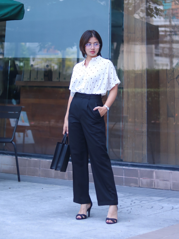 Uniqlo linen wide on sale pants