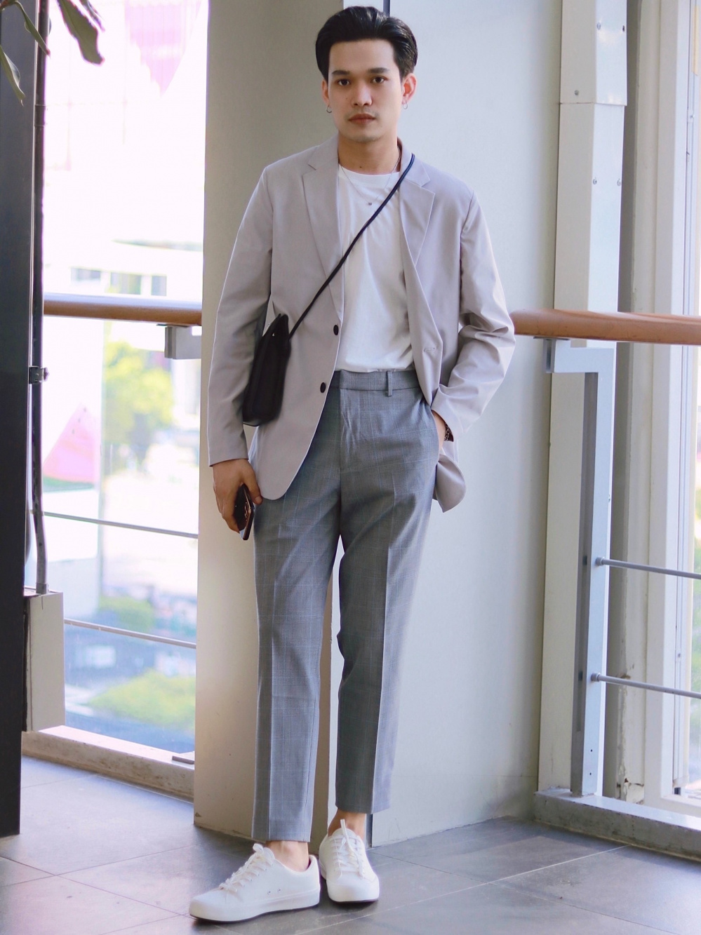 Ankle Outfits Mens Cropped Khakis Check Styling Ideas For「Smart