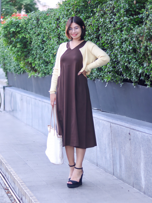 Uniqlo shop mercerized dress