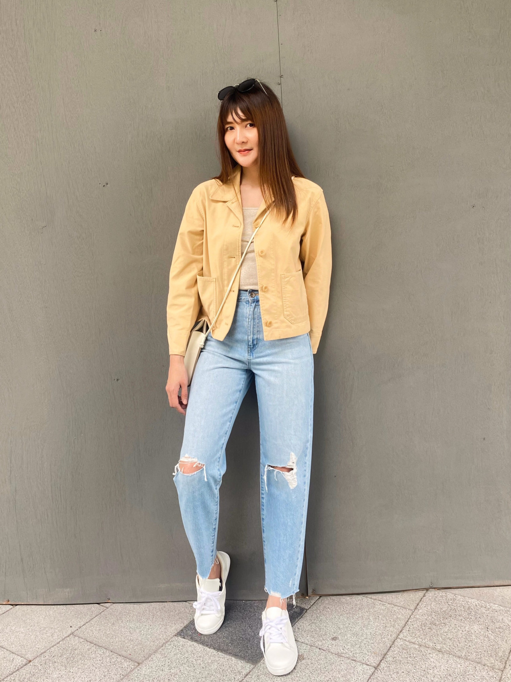 Mustard jacket outfit outlet ideas