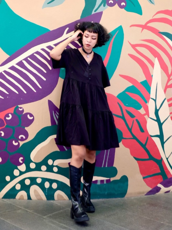 Uniqlo tiered dress sales