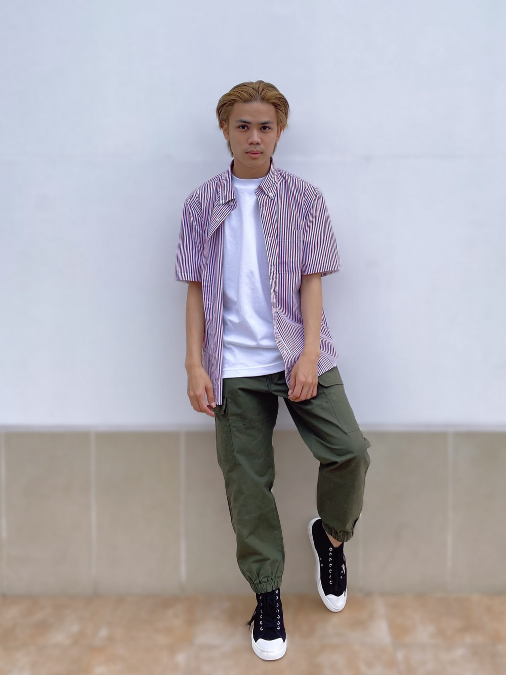 Check styling ideas for「Cargo Jogger Pants (Wide fit）」