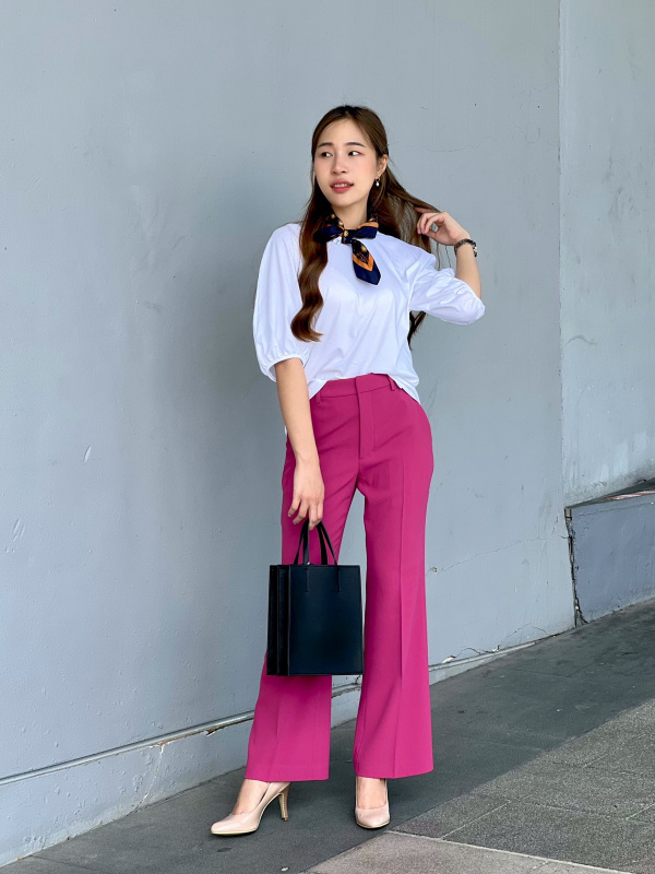 uniqlo drape flared pants