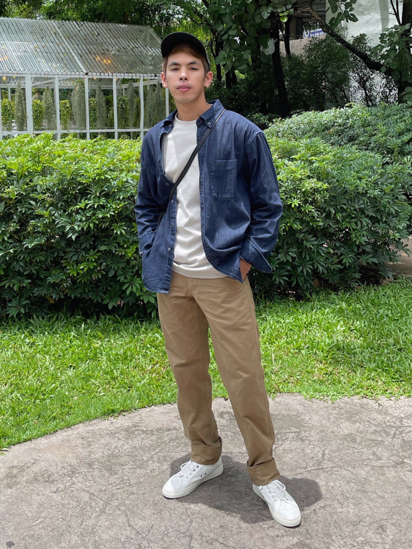 Check styling ideas for「Vintage Regular Fit Chino Pants