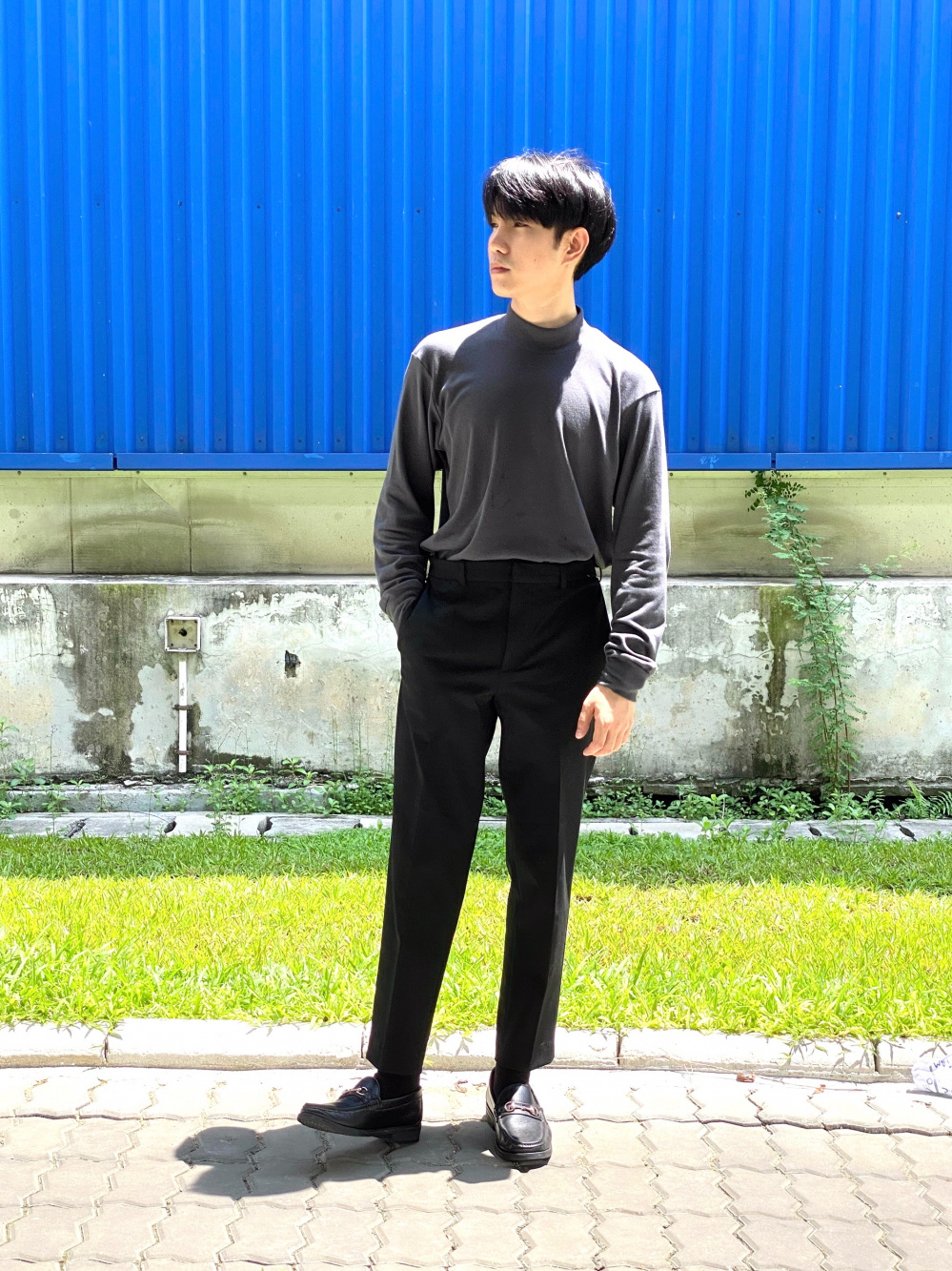 uniqlo soft touch mock neck