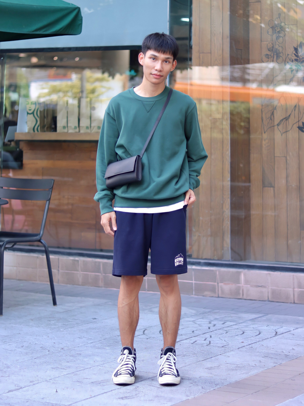 Oversized Pocket Crew Neck Half Sleeve T-Shirt