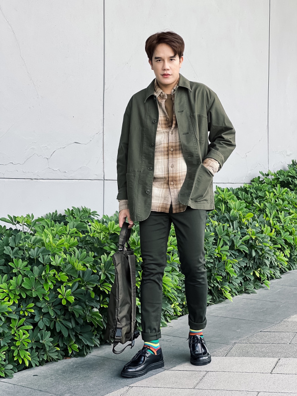 Uniqlo jacket green sale