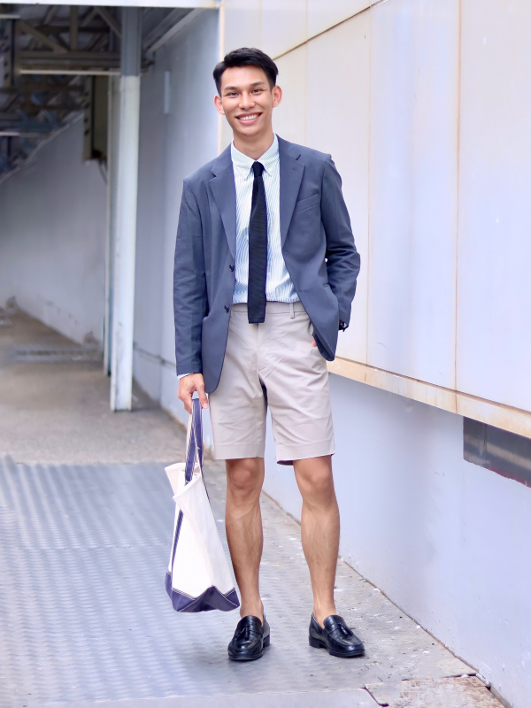 Check styling ideas for「Stretch Slim-Fit Shorts (9)」