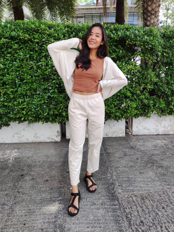 Check styling ideas for「COTTON RELAXED ANKLE PANTS」