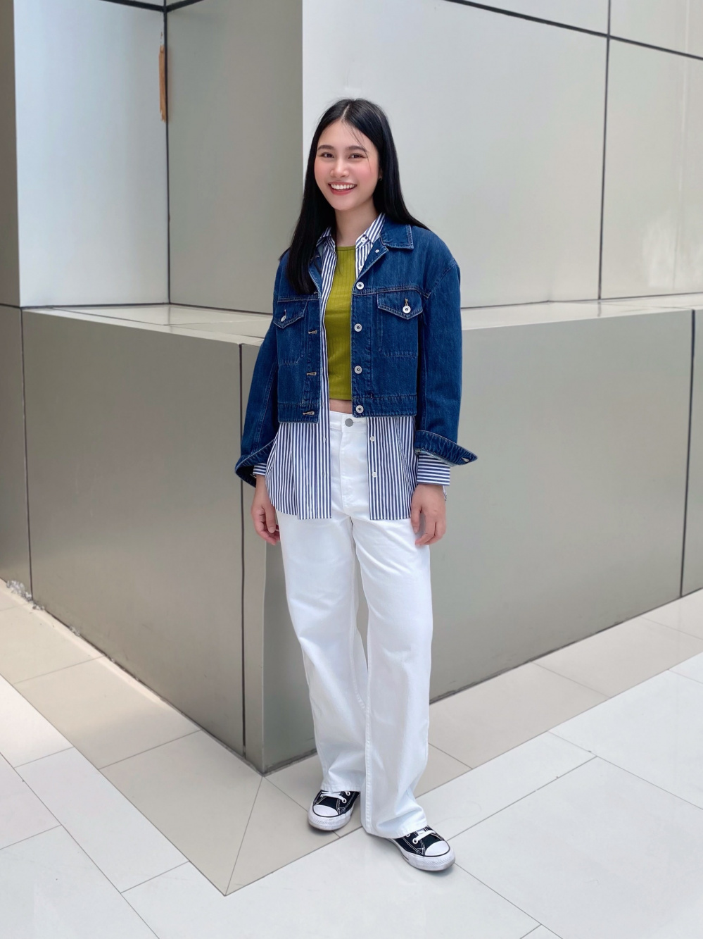 Uniqlo denim cheap oversized jacket