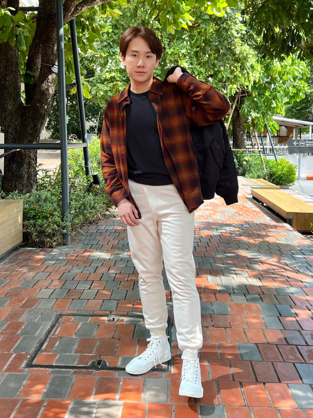 Check styling ideas for Flannel Checked Regular Fit Long Sleeve Shirt Utility Jacket Denim UNIQLO SG