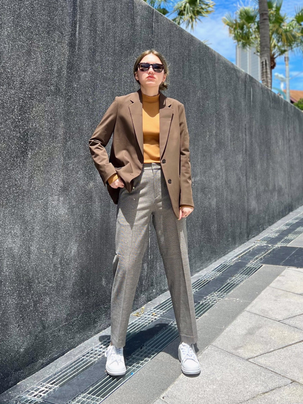 BRUSHED SMART ANKLE PANTS