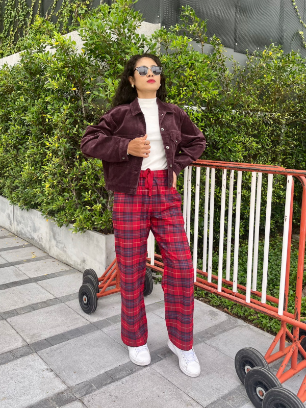 Uniqlo tartan hot sale pants