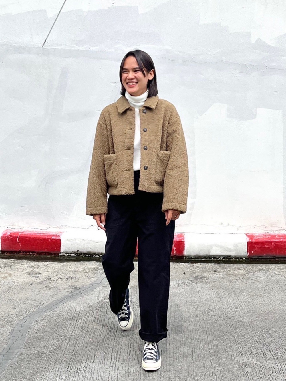 check-styling-ideas-for-heattech-fleece-turtleneck-long-sleeve-t-shirt
