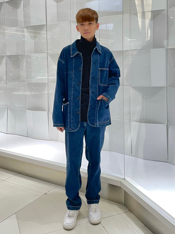 Uniqlo u denim on sale jacket