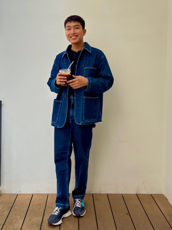 Black denim jacket clearance uniqlo