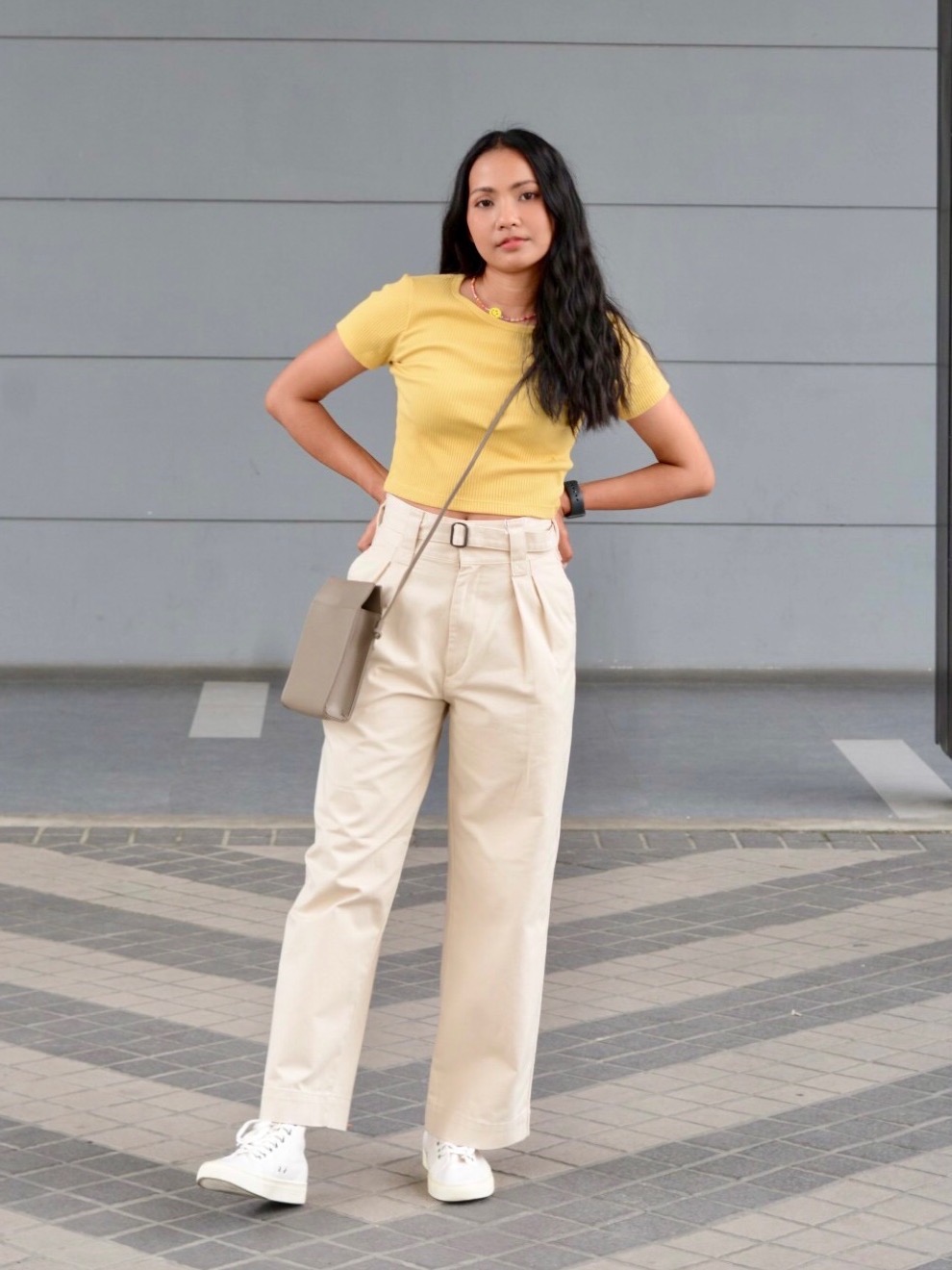 WOMEN'S UNIQLO U BELTED PLEATED WIDE PANTS