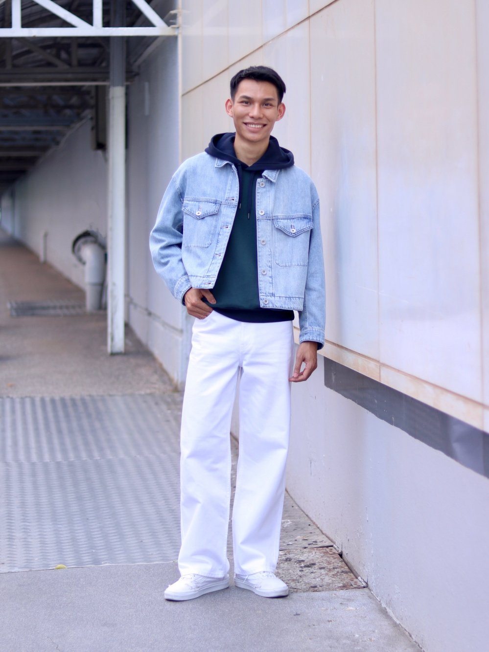 Check styling ideas for Denim Cropped Jacket Wide Fit Jeans UNIQLO PH