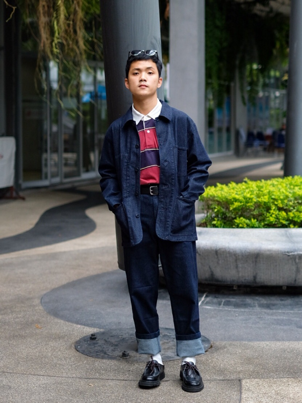 Check styling ideas for「Utility Jacket (Denim)」