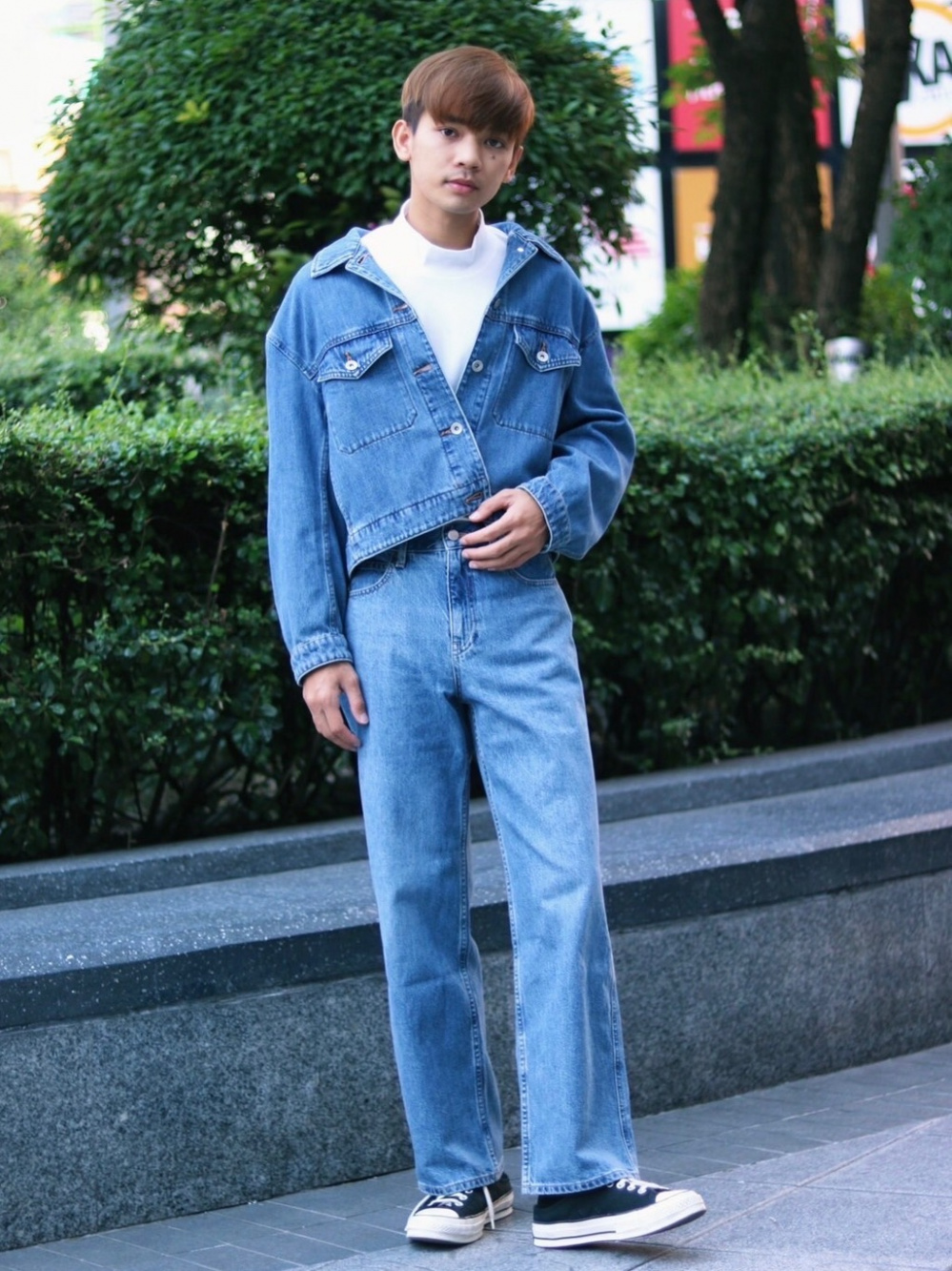 Ulzzang on sale denim jacket