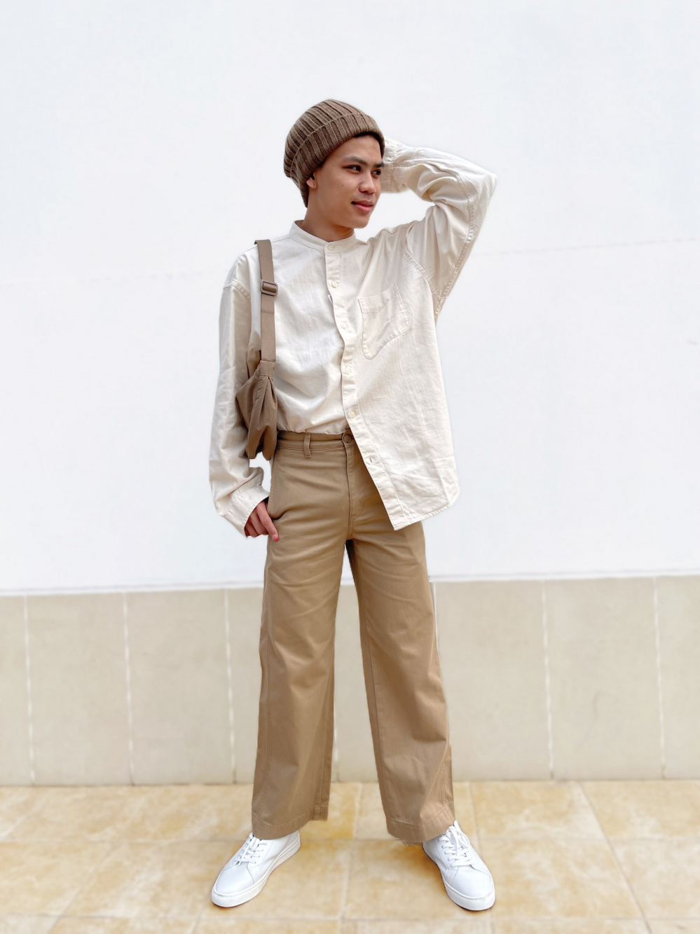 Check styling ideas for「Flannel Pants、HEATTECH Rib Beanie」