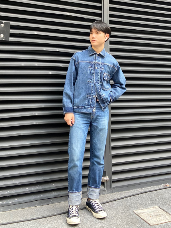 Jacket jeans sale uniqlo