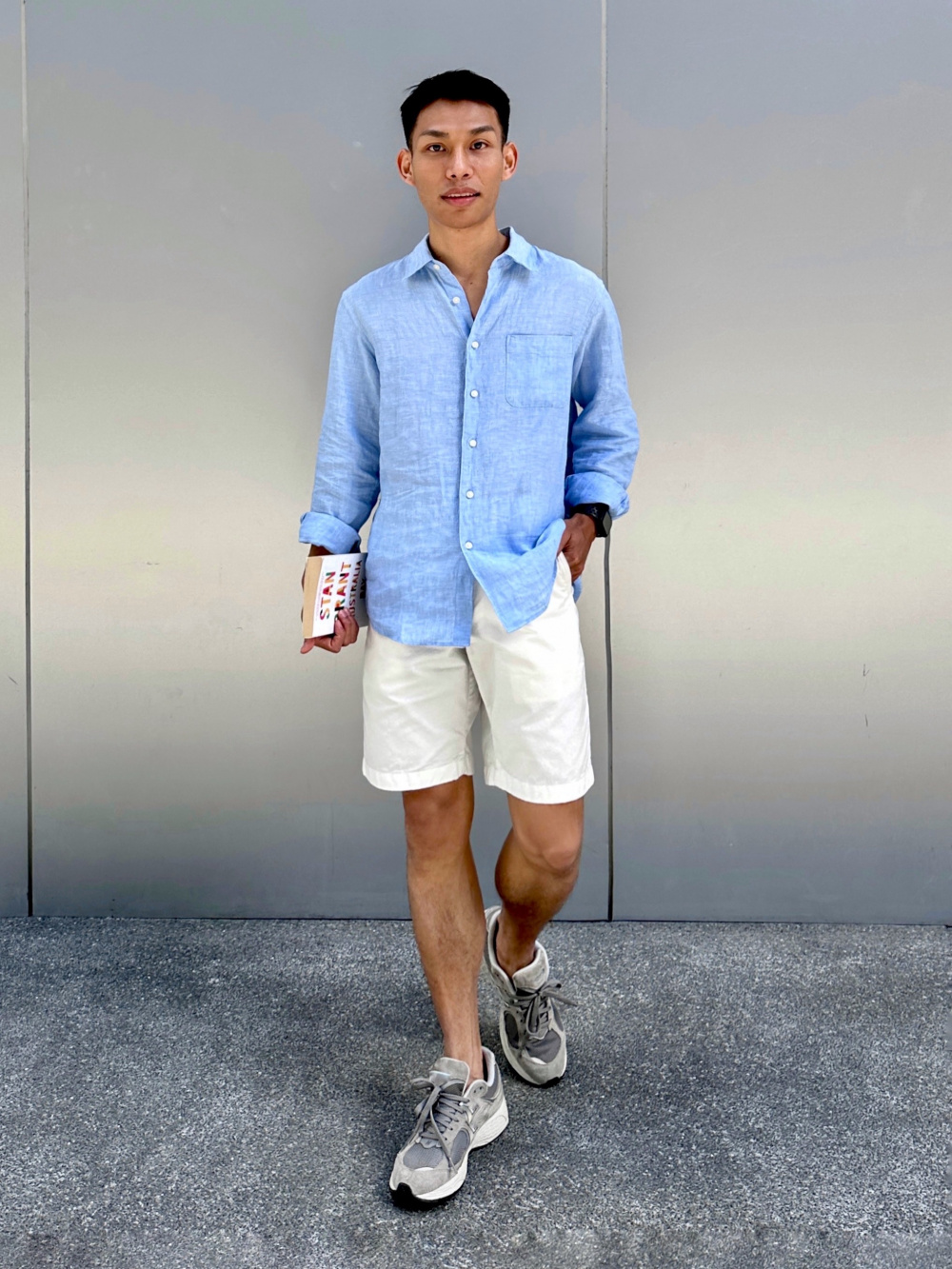 Chino shorts and on sale shirt