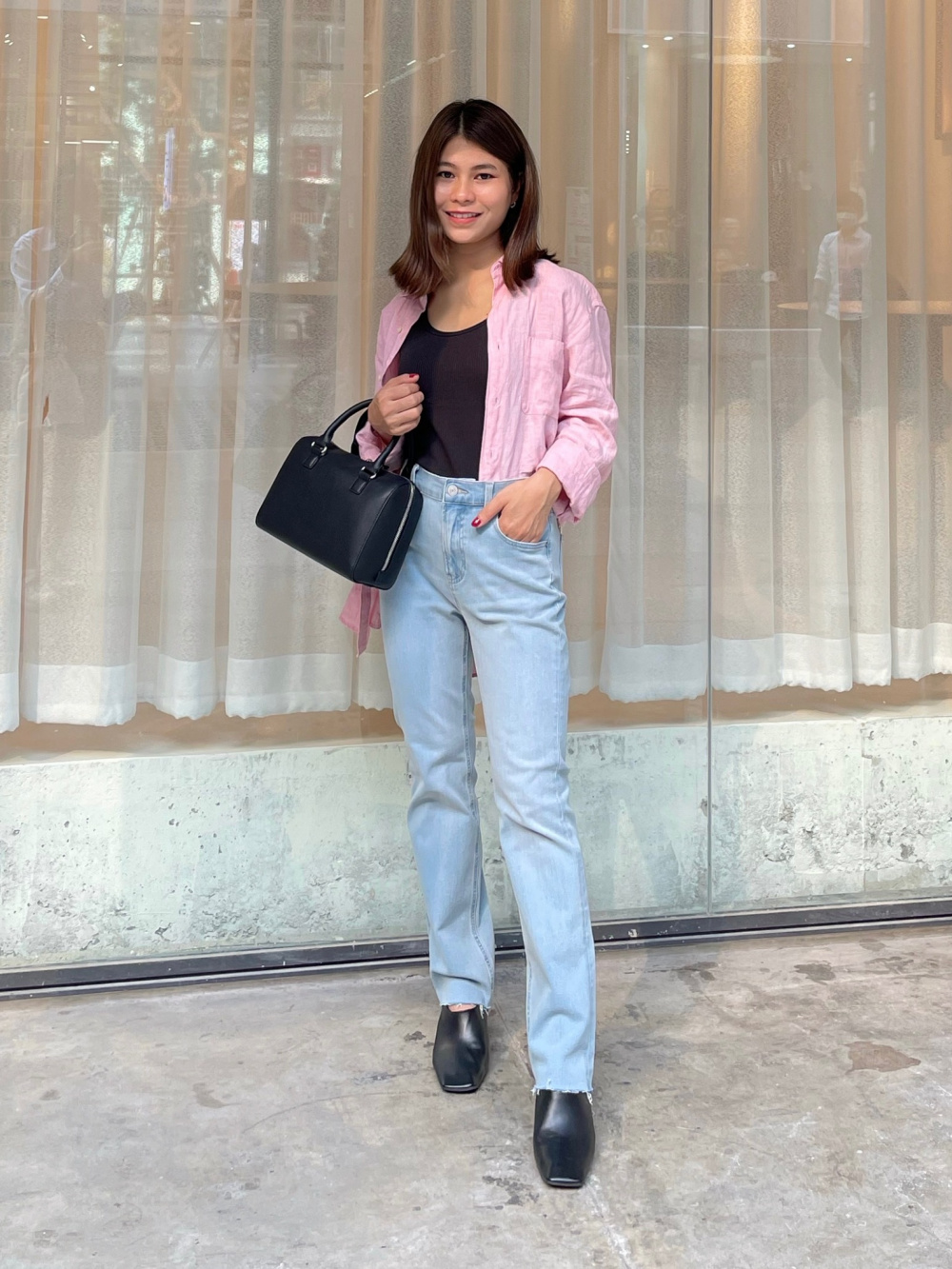 Check styling ideas for「Flared Ankle Jeans」