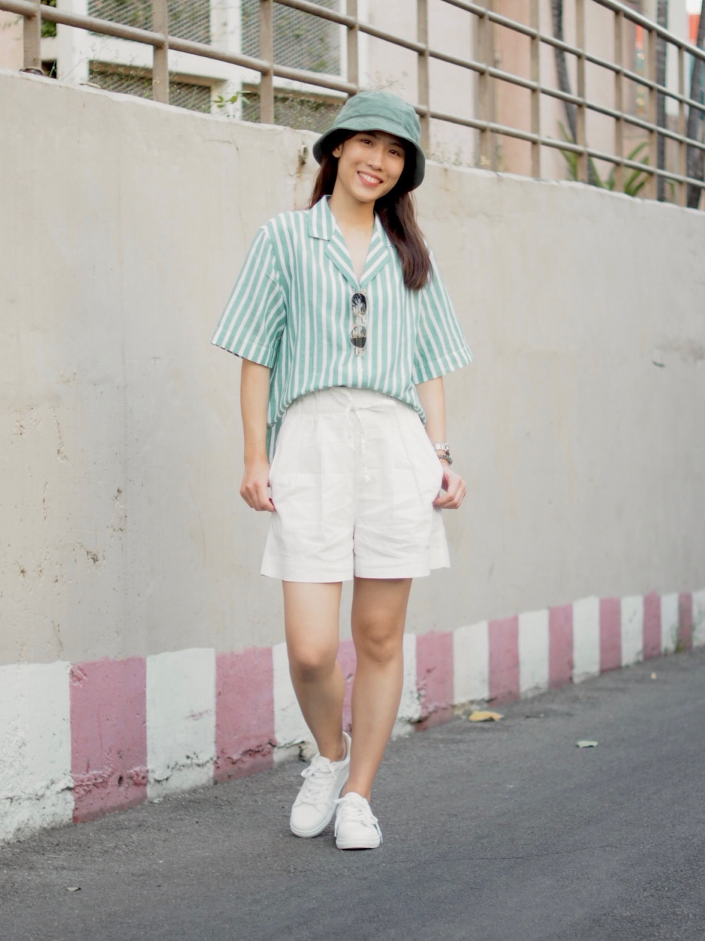 Check styling ideas for「Slub Jersey Cropped Short-Sleeve T-Shirt