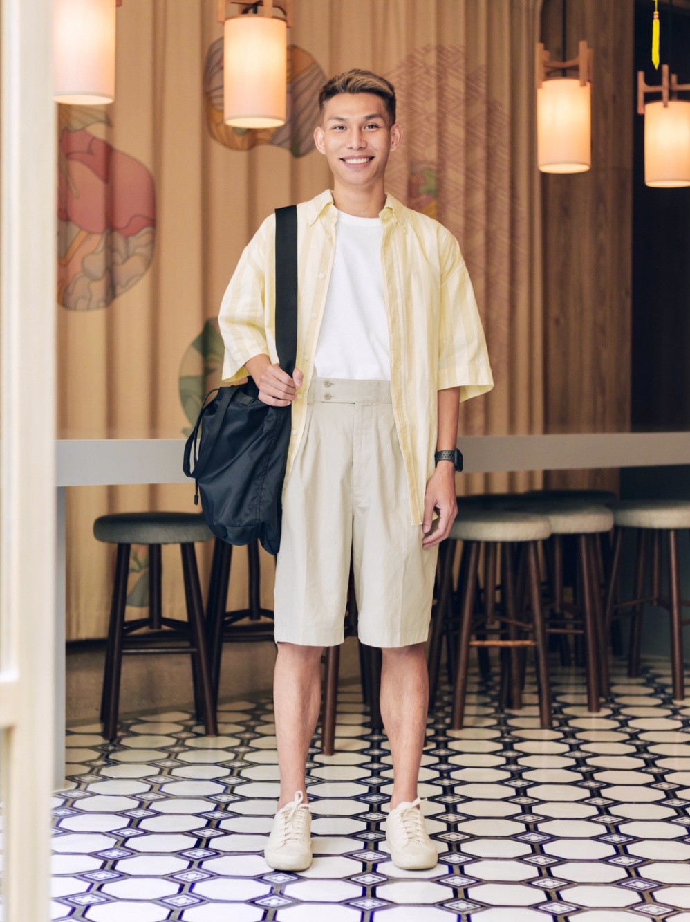 Check styling ideas for「UNIQLO U Oversized Work Short Sleeve