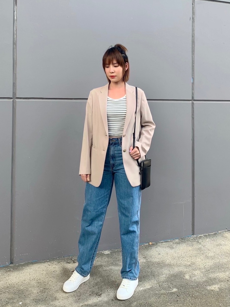 Check styling ideas for「Smart Ankle Pants (Checked - Regular