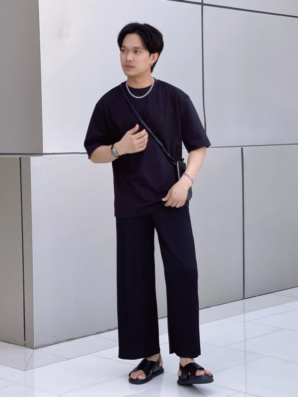 Pleated Straight Pants (Co-ord)