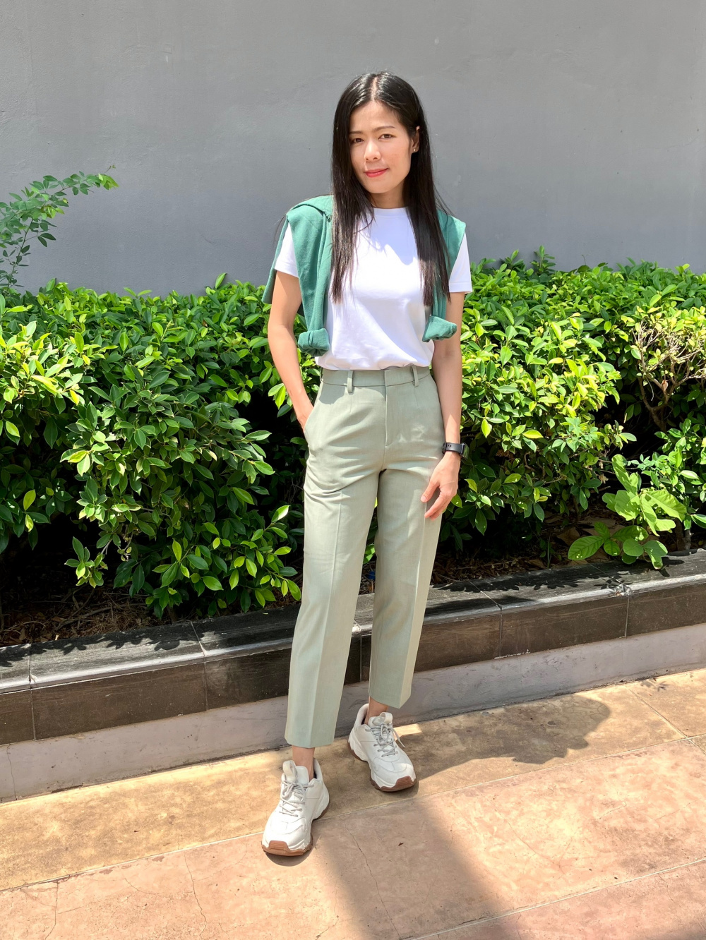 Check styling ideas for「LINEN BLEND JUMPSUIT」
